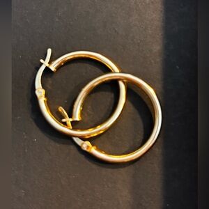 Polished Gold Hoop Earrings for Women